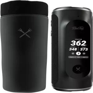 플레이어 GPS 스피커와 호환되는 블루 티 골프 케이스 - 드로스트링 잠금 및 금속 코드 기능이 있는