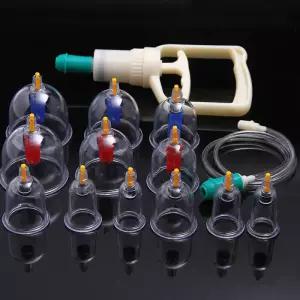 흡입컵 침술 진공 마사지 복싱 세트 플라스틱 구아샤 벤토사스 페이셜 마사저 바디용