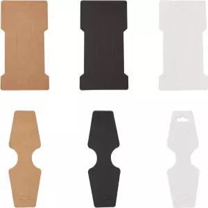 120pcs 헤어 클립 디스플레이 카드 3색 판지 접이식 종이 걸이식 빈 주얼리 홀더 초커 팔찌 액세서리