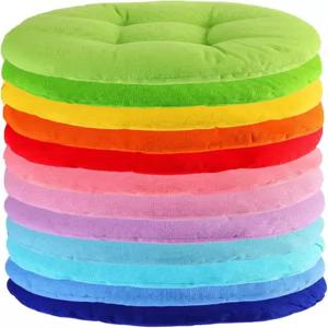 제리이 12피스 교실 바닥 쿠션 손잡이가 있는 유연한 시트 베개 학교 의자 가정용 유치원 집 클래식 색상