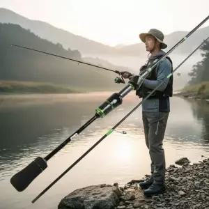 초경량 탄소섬유 루어낚시대 1.5M 1.68M 1.8M 민물 바다 겸용 낚싯대
