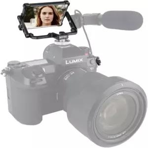 NICEYRIG 브이로그 셀카 거울 카메라/폰 틱톡 트위치 유튜브 라이브 콜드 슈 마운트 360 플립 스크린