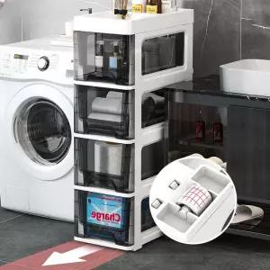 틈새 수납장 서랍장 미자크 서랍 정리함 라탄 안방 거실