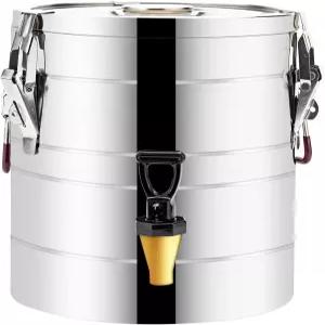 VorChef 스테인리스 스틸 단열 음료 디스펜서 냉온 2.64갤런 10리터 물