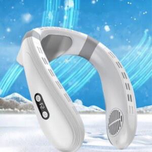 목걸이형 선풍기 5200mAh 반도체 냉각 시스템 탑재 충전식 웨어러블 야외 쿨링 장비