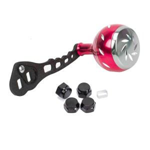 JEKOSEN 새로운 교체용 탄소 섬유 파워 낚시 릴 핸들 알루미늄 손잡이 액세서리 베이트 캐스팅 로커용