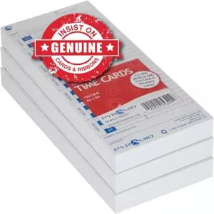 피라미드 타임 시스템 - 모델 3500 3500ss 및 시계 문서 스탬프 단면 시트 4 X 9 300 카드용 재활용