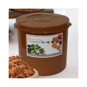 꾹상점3  루미나D 원형 진공항아리 황토 밀폐용기 32리터