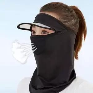 자외선차단모자 여성 야외 운동 외출 일체형 햇빛 가리개 썬캡 모자