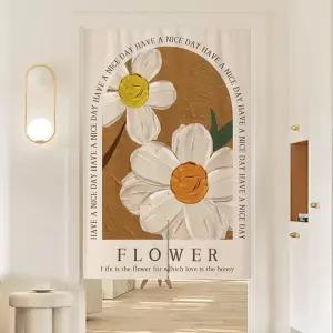 티비 덮개 유화 튤립 디자인 방수 소재 커버 명화 패턴