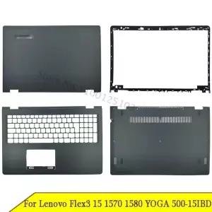 노트북 가방 악세사리 케이스 Lenovo Flex 3 Flex3 용 밑면 15 1570 1580 요가 500-15IBD LCD 뒷면 덮개 전