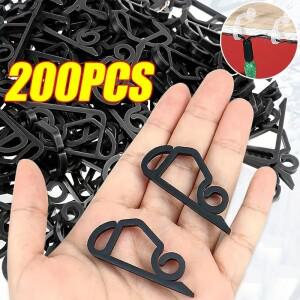 스트링 라이트 사이딩 클립  내후성 플라스틱 후크  크리스마스  파티 정원 야외 장식