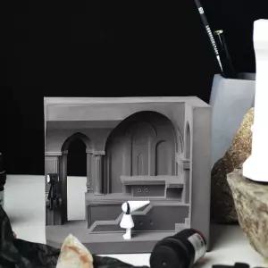 로마 캔들워머 그리스 신전 조명 무드등 워머 향초 수면등