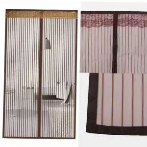 아파트현관방충망 방충용 문 모기장 브라운 방충망 입구용 모기 차단망 90x200cm