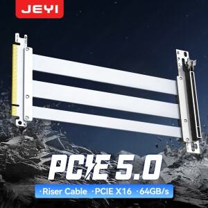 JEYI PCIe 5.0 X16 라이저 케이블 - 90 ° RTX 5090/4090 및 7900 XTX용 GPU 확장  마이닝 장비  WRX80/TRX