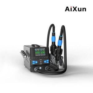 Aixun H414D 1400W 듀얼 스테이션 핫 에어 건 스마트 디 솔더링 휴대 전화 수리 도구 용 Bluetooth 및 WIFI
