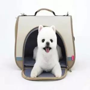 [반려] 강아지 이동가방 베이지 S 강아지산책가방 강아지외출가방 개가방