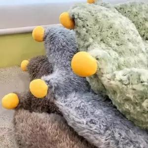 [반려] 강이지 방석 그린 개침대 강아지쿠션 강아지침대