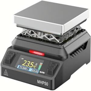 MINIWARE MHP50 미니 DIY 핫 플레이트 예열기 50x50mm 가열 일정 온도 테이블 ℃ 지능형 난방
