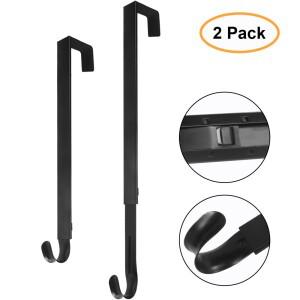 크리스마스 리스 접이식 후크  장식 꽃 바구니 다기능 가정용 문 벽 조절 가능 금속