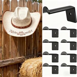 벽걸이형 후크 정리대 8개  카우보이 모자  야구 진열  현관  옷장 등 일상적인 보관에 이상적