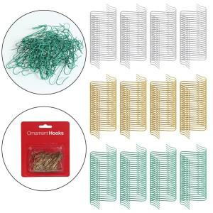 홈파티 조명 행거 크리스마스 장식 후크  미니 소형 금속 트리 걸이  골드 실버 보관 거치대  100 개