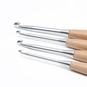 후크 0.6-12mm 목재 스테인레스 스틸 바늘  내구성 그립 쿠션 핸들  브레이드용 뜨게