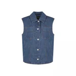 올리비아하슬러 데님카라 베스트_OHEFVT1012361309