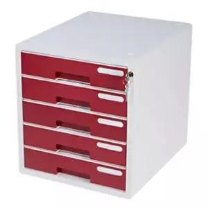 [문구/오피스] 오피스정리 정리함서랍 와인색 5단 문서트레이