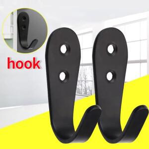 벽걸이 후크  검은색 코트 출입구  주방  침실  욕실  사무실  화장실용 금속