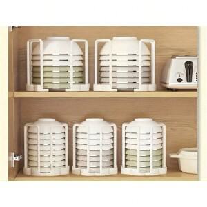 접이식 플라스틱 그릇걸이  주방용 젓가락 및 그릇 수납선반  배수선반