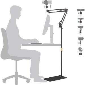 [미국배송] ACETAKEN MX BRIO 4K 웹캠 플로어 스탠드 70인치 텔레스코픽 홀더 로지텍 4K 100300500 C270 C310 웹캠과 호환되는 마그네틱 마운트 포함