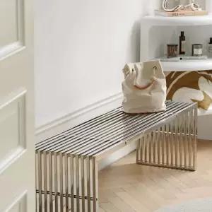 스테인레스 벤치의자 스텐 인테리어 식탁 북유럽 스툴