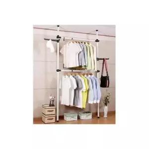 옷걸이행거 튼튼 2단 폴행거 802 행거 고정형행거