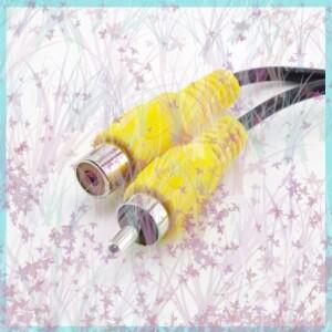 15cm 자동차 RCA 암/수 오디오 케이블 AV 단일 헤드 비디오 스테레오 커넥터 연장선 카메라용 B2