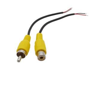 RCA 남성 플러그/여성 소켓 어댑터 오디오 비디오 AV 플러그 잭 연장 와이어 케이블 커넥터 카메라 DIY 15C