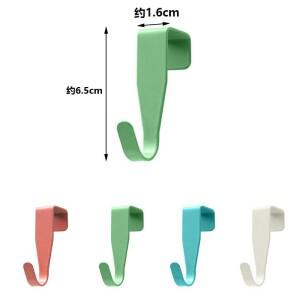 가정용 욕실 액세서리 4개 세트 캐비닛 도어 훅 컬러풀한 주방 후면 행거 서랍 사무실 테이블 키 가방 보관