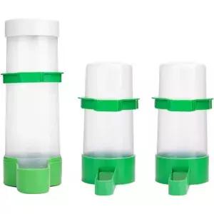 케이지 펫 앵무새 버디 러브버드 코카티엘용 사료 공급기가 포함된 XISTEST 2PCS 자동 조류 급수기 60ml