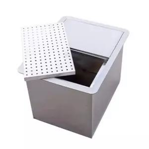 쿨러 업소용 매립형 저장 이동식 대용량 제빙기 얼음 보관통