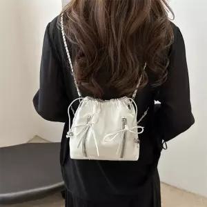 여친 으로 연출이 체인 미니멀한 배낭 버킷 여행용 가방 녀 다양한 가벼운 가능한 ST5