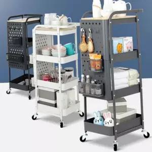 [골드스마일]다용도 주방 이동식 선반 베드룸 베들레헴 트롤리 식탁 카트
