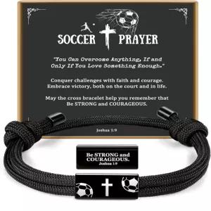 청소년을 위한 부활절 농구 스터퍼로서 PEALICUS 남성 크로스 브레이슬릿 축구 야구 조슈아 1 9 아들 세례
