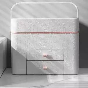 수납함 조명 휴대용 박스 출장용 메이크업 화장품 분장 LED