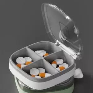 알약소분 칸막이 미니 약케이스 4칸 여행용 휴대용 알약 1P