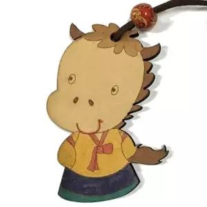 목걸이 말 모양 우드팬시 말모양 우드팬시 가죽끈 비즈장식 부드러운느낌 중국제작