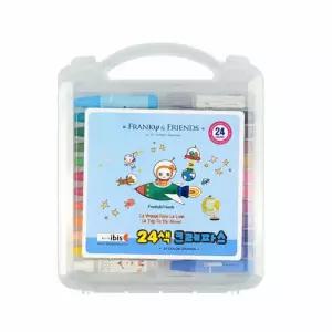 크레파스 크래파스 24색 미술재료 블루 48개