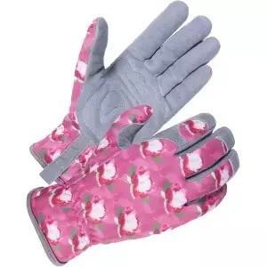 스카이디어 프리미엄 정품 디어스킨 스웨이드 여성용 가드닝 장갑 초부드러운 패딩 작업용 컴포트 핏