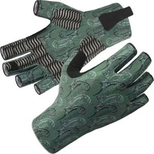 피쇼홀릭 UPF50 손가락 없는 낚시 장갑 - 끈적끈적한 그립 태양 보호 카약 패들링 또는 노 젓기