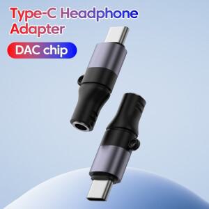 타입 C에서 3.5mm 헤드폰 어댑터 USB 잭 오디오 DAC 칩 컨버터 아이폰호환 17 16 15 삼성호환용