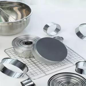 원형 쿠키틀 파인다이닝 플레이팅 스테인리스 틀 밀대